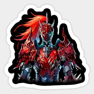 solo leveling igris red armor Sticker